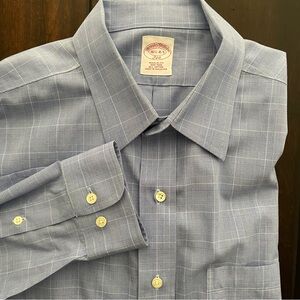 Brooks Brothers 346 Non-Iron Cotton Button Front Dress Shirt, 16 1/2 - 4/5.